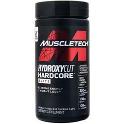 Hydroxycut Hardcore Elite - 100 Rapid-Release Thermo Caps - Energy & Focus - for Men & Women - 50 Servings