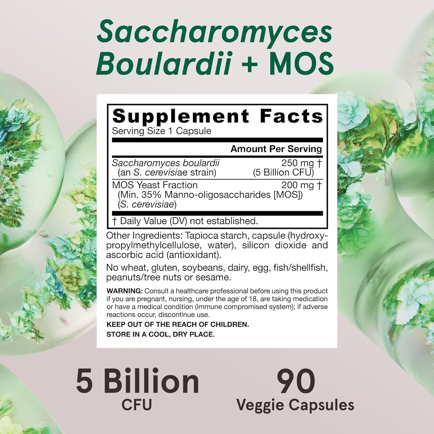 Jarrow Formulas, Saccharomyces Boulardii MOS, 90 Count