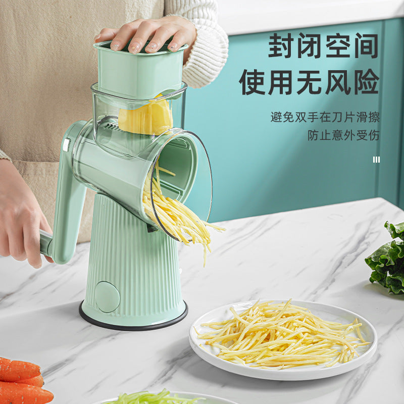 Tornado Multi-function Vegetable Cutter Hand Roller Vegetable Cutting Artifact Convenient Vegetable Cutting Kitchen Artifact In Stock Wholesale