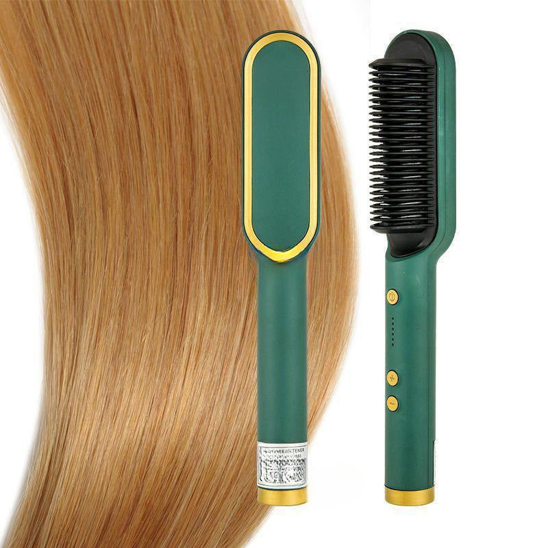 Straight Hair Curling Rod Dual-purpose Splint Negative Ion Fluffy Comb