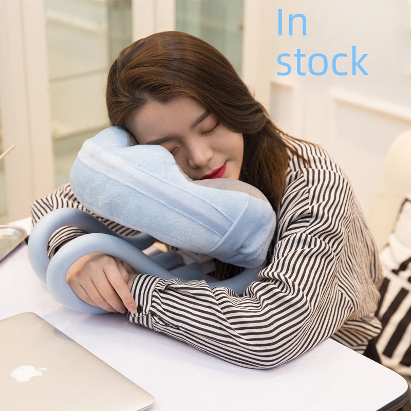 New Lazy Mobile Phone Bracket U-shaped Pillow Home Nap Pillow Shoulder Cervical Neck Pillow For Car Hanging Neck Bedside Pillow