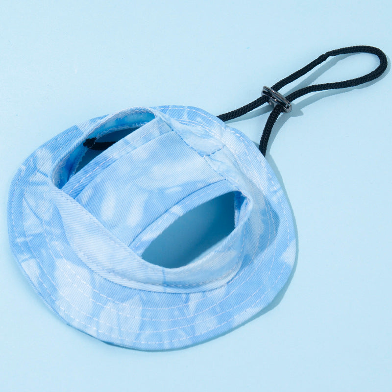 Adjustable Noose Free Fishing Cap For Dogs And Cats Ears Show Pet Supplies Sunshade Breathable Polyester Four Seasons Universal