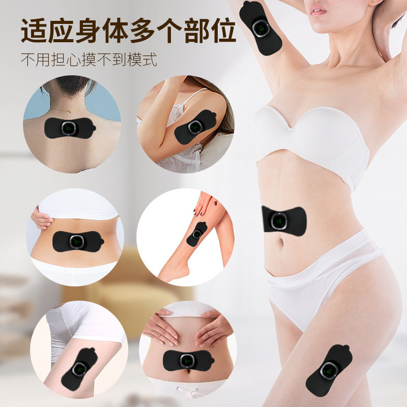 EMS Pulse Neck Massager Micro Current Multi-Function Heating Electric Home Intelligent Shoulder Neck Patch Portable Wireless Smart Wealth Package Massage Device