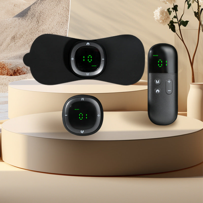 EMS Pulse Neck Massager Micro Current Multi-Function Heating Electric Home Intelligent Shoulder Neck Patch Portable Wireless Smart Wealth Package Massage Device