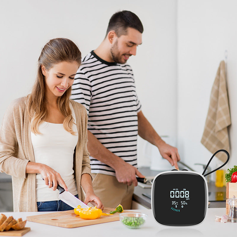 New 3-in-one CO Detector Car Indoor Camping Kitchen Carbon Monoxide Excessive Alarm