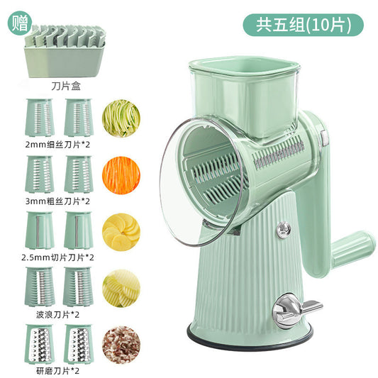 Tornado Multi-function Vegetable Cutter Hand Roller Vegetable Cutting Artifact Convenient Vegetable Cutting Kitchen Artifact In Stock Wholesale