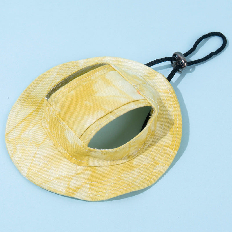 Adjustable Noose Free Fishing Cap For Dogs And Cats Ears Show Pet Supplies Sunshade Breathable Polyester Four Seasons Universal