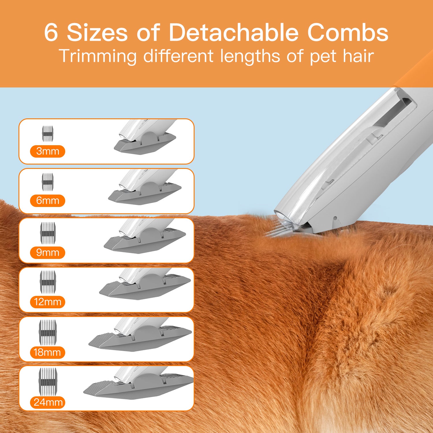 Pet Grooming Kit Smart Hair Remover For Cats And Dogs Cleaning Beauty Suitable For Large Medium Small Pets Hair Clippers
