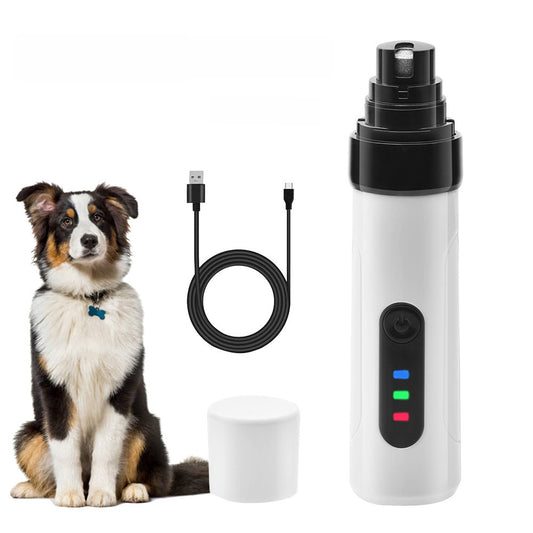 Automatic 2-speed Pet Nail Grinder USB Rechargeable Cat And Dog Manicure Claw Grinder Animal Multifunctional Intelligent Nail Clippers