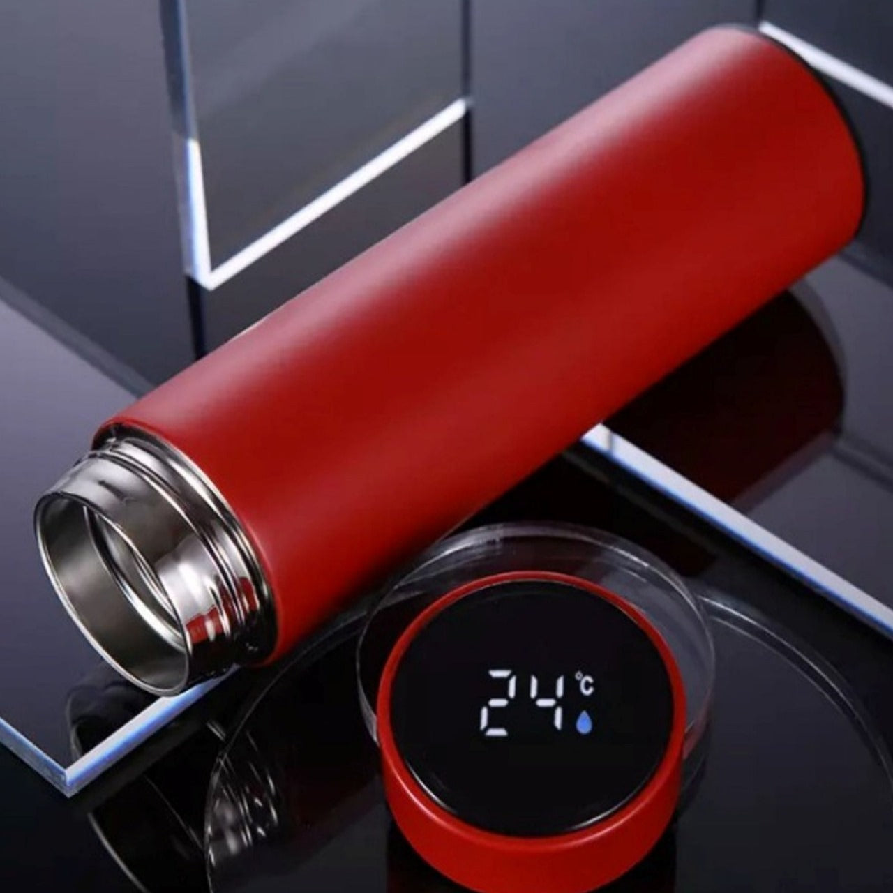 500Ml Thermos Bottle Smart Cup Digital with Temperature Display 304 Stainless Steel Thermos Bottle Long-lasting Heat